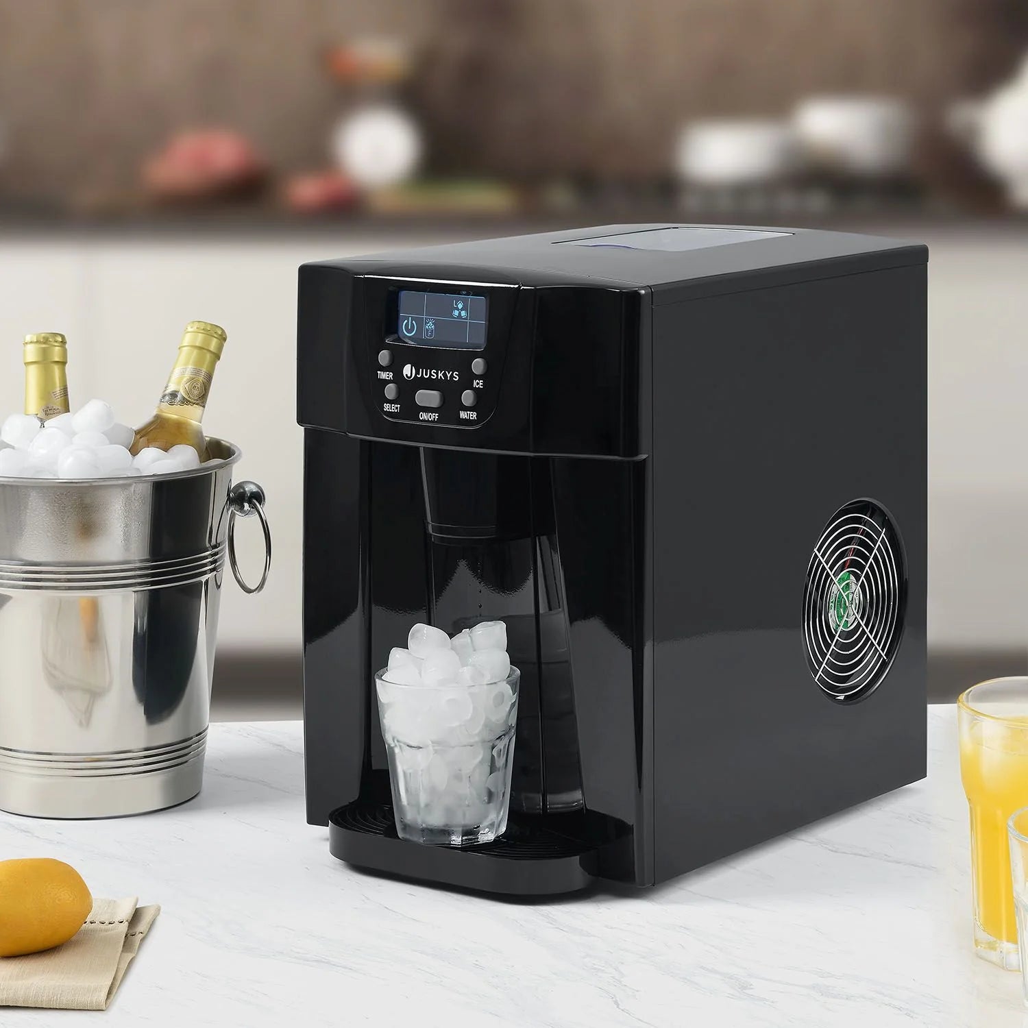 2025 Máquina de hielo PIM200L con dispensador – ¡Refrescate con hielo siempre listo!