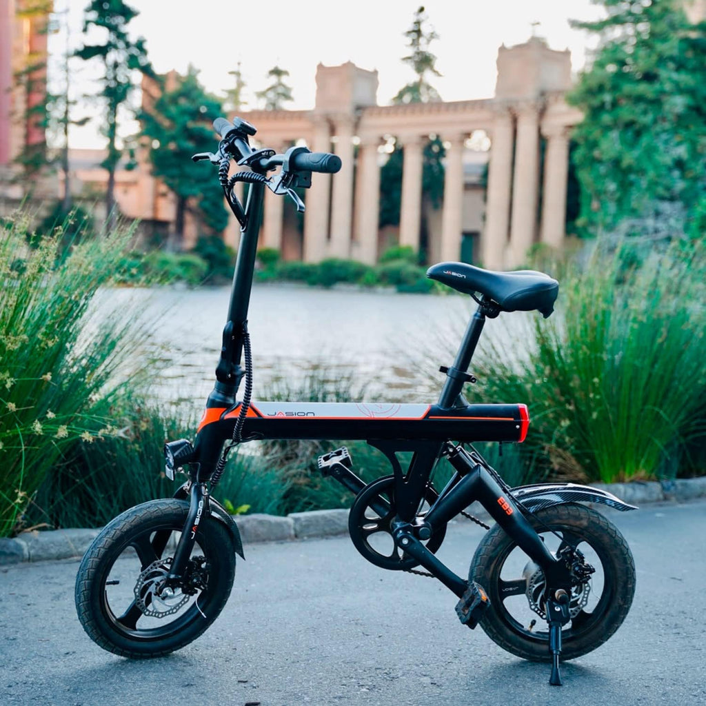 Bicicleta eléctrica EB3 para adultos, velocidad hasta 34 km/h, motor potente de 500W, batería de 270Wh, suspensión trasera, 3 niveles de asistencia, bicicleta plegable de 14 pulgadas para adultos y adolescentes, conforme a UL2849