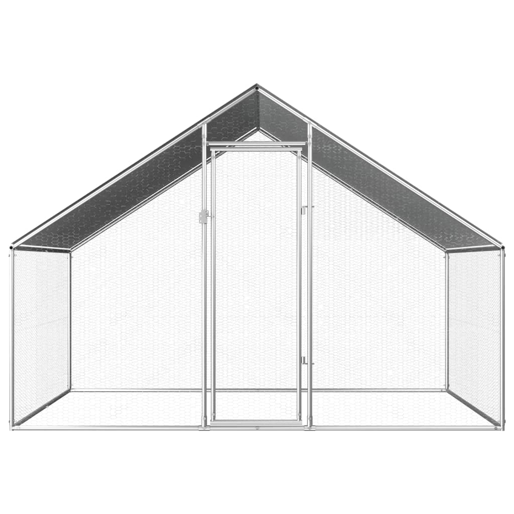 2025 Jaula para gallinas de acero 2,75 x 2 x 1,92 m – Recinto exterior seguro para aves de corral y pequeños animales