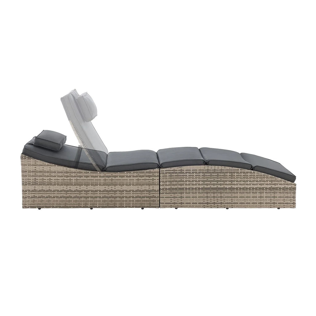 2025 Tumbona plegable de polirratán Lamia