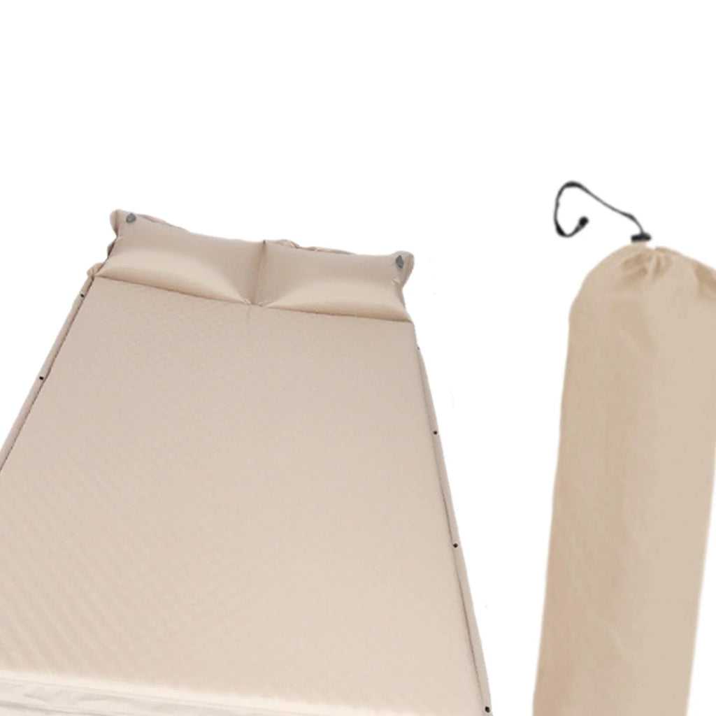 2025 Colchón inflable automático Simhoa para camping, colchón de dormir con bomba integrada, colchón autoinflable compacto para senderismo, picnic, viajes, cama doble.