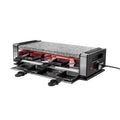2025 Raclette Delice Basic – Parrilla de mesa para 8 personas con placa antiadherente y sartenes, termostato ajustable continuamente