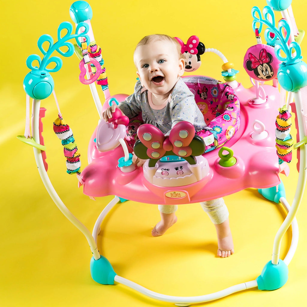 2025 Bright Starts Disney Baby Minnie Mouse PeekABoo transat d’activité avec lumières et musique, dès 6 mois