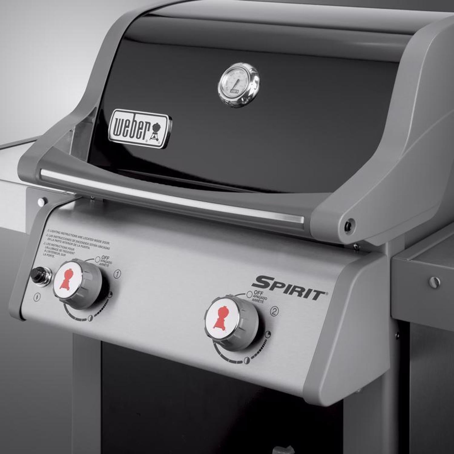 2025 Weber Spirit E-210 Parrilla a Gas de Propano Líquido de 2 Quemadores en Color Negro