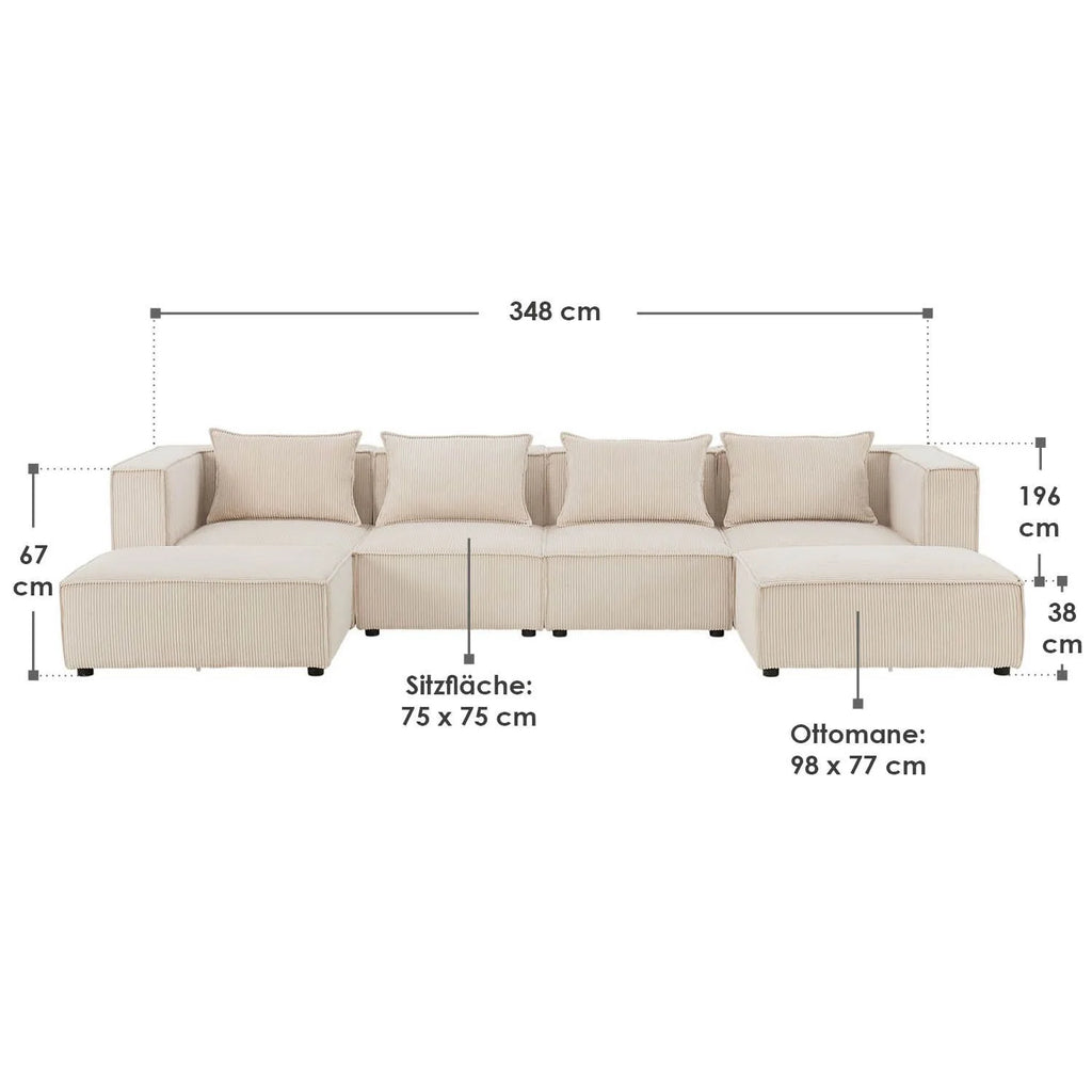 2025 Sofá modular Domas XXL – salón modulable