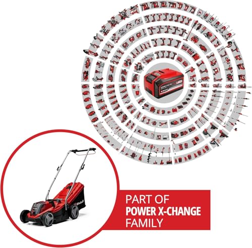 2025 Cortacésped a batería Einhell GE-CM 18/33 Li-Solo Power X-Change (18 V, ancho de corte 33 cm, hasta 200 m², motor brushless, bolsa de recogida 30 L, altura de corte 25-65 mm, sin batería)