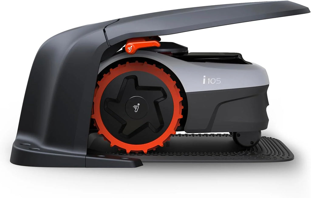 2025 Garaje Navimow S, plegable hacia arriba, sin bloqueo de señal, protección contra el sol y la lluvia, accesorio para robot cortacésped Navimow i105E, i108E