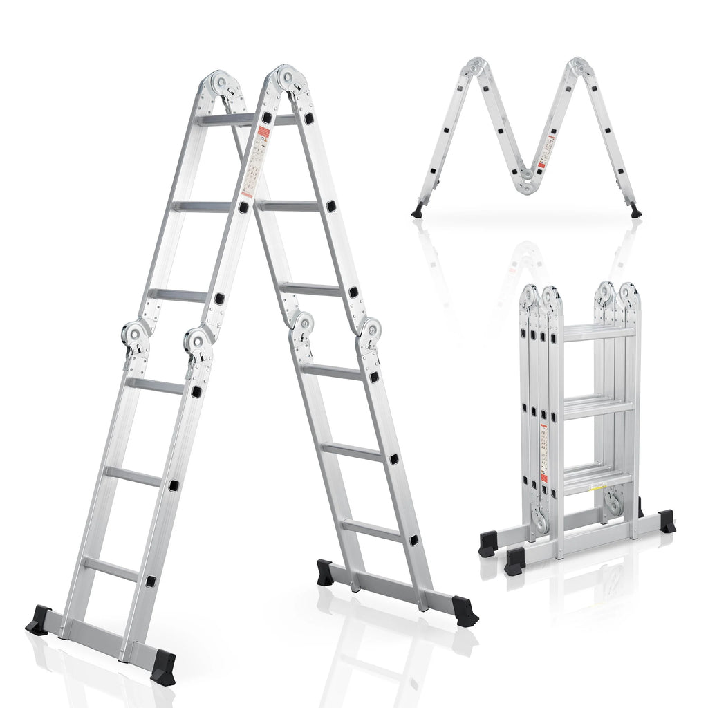 2025 Escalera multifuncional de aluminio 3,6 m – Versátil, estable y compacta