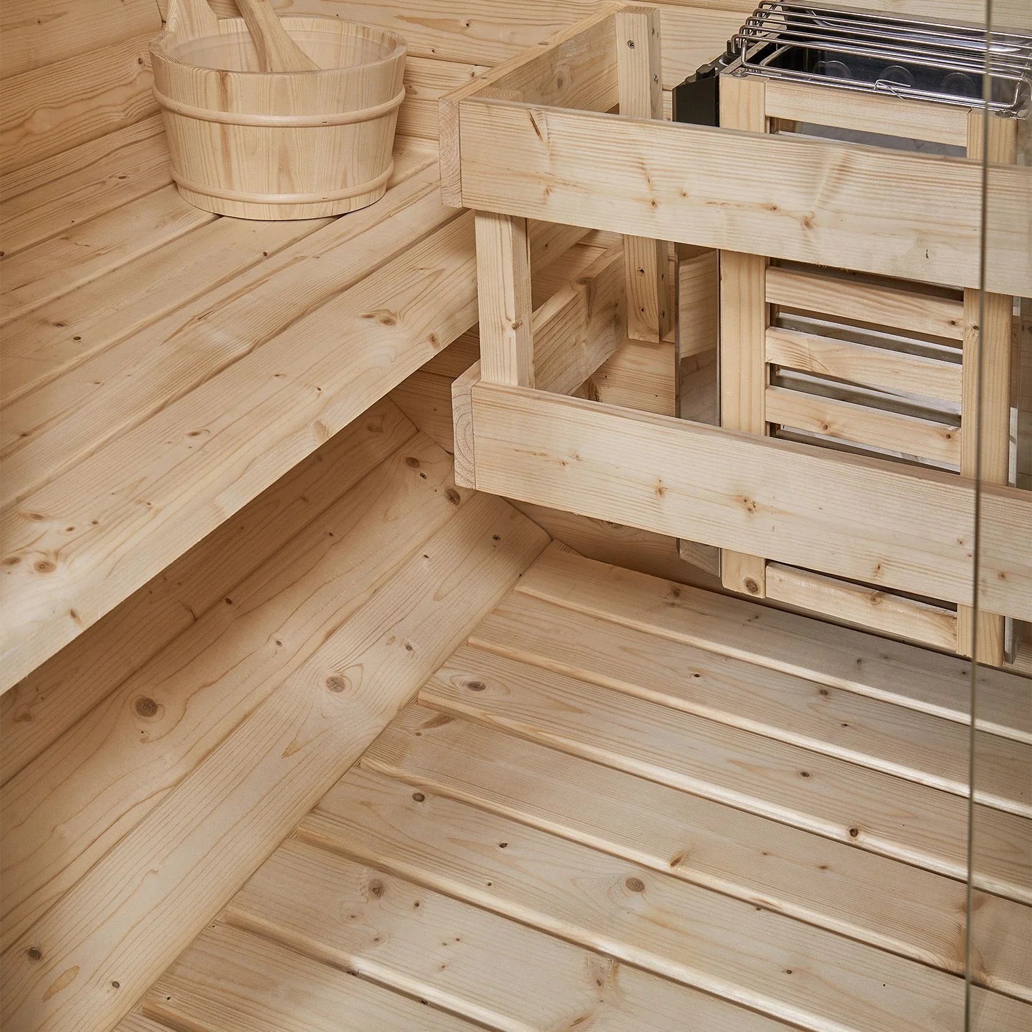 2025 Sauna barril Spitzbergen con estufa de sauna