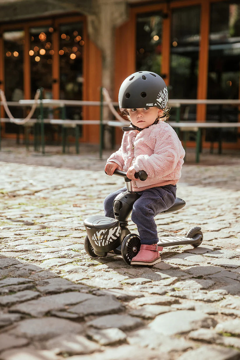 2025 Patinete Scoot & Ride Highwaykick 1 Lifestyle 2-en-1 con Asiento, para Niños de 1 a 5 Años, Diseño con Compartimento de Almacenamiento
