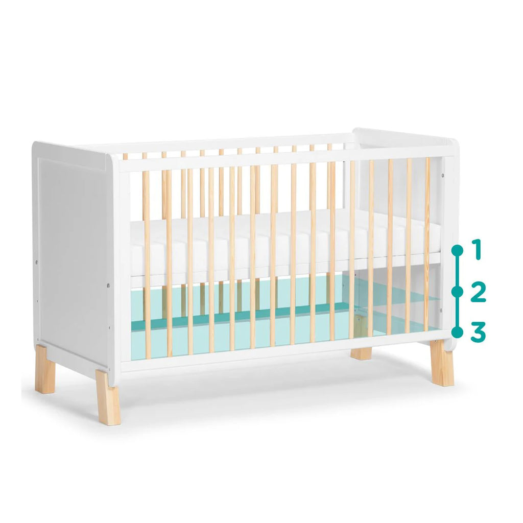 2025 Cuna/cama de transición de madera Nico 120x60cm