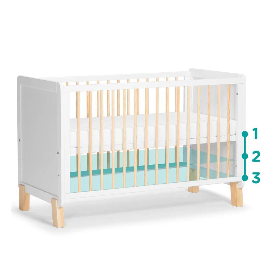 2025 Cuna/cama de transición de madera Nico 120x60cm
