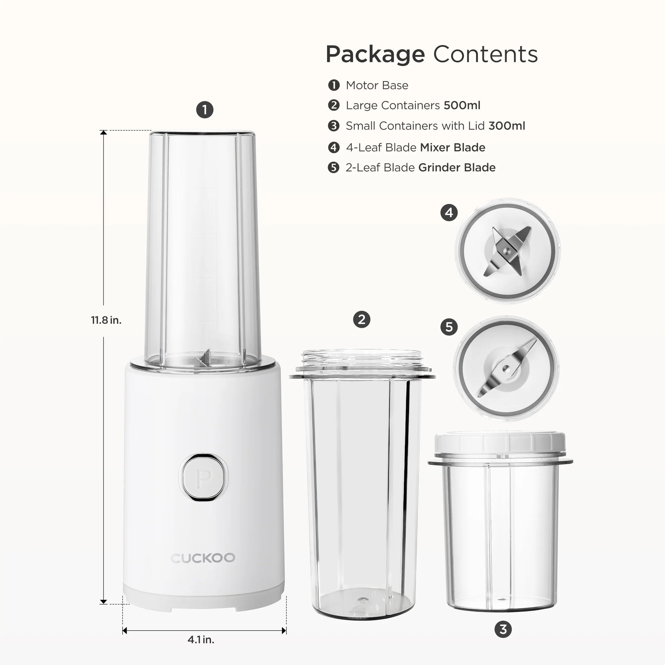 2025 Mezcladora Personal de Un Solo Toque (CFM-D60W)