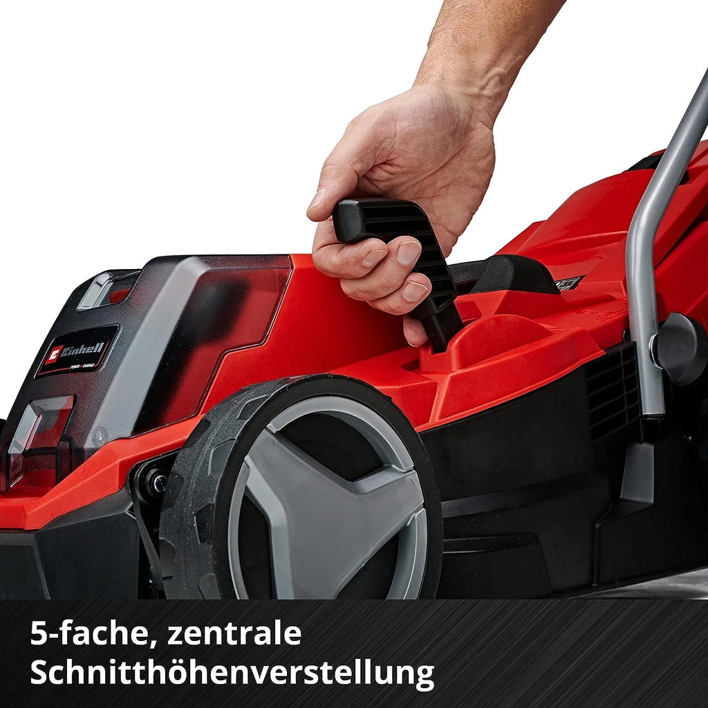 2025 Cortacésped a batería Einhell GE-CM 18/33 Li-Solo Power X-Change (18 V, ancho de corte 33 cm, hasta 200 m², motor brushless, bolsa de recogida 30 L, altura de corte 25-65 mm, sin batería)