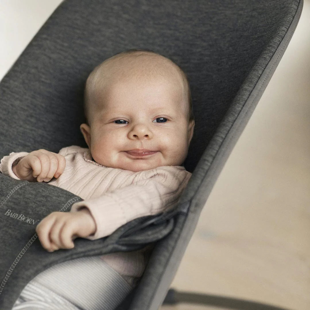 BabyBjorn Bouncer Bliss - Jersey 3D - Gris Carbón