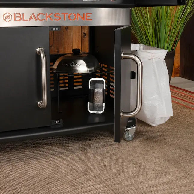 Mesa de Cocina Blackstone de 36" con Parrilla Plana, Parrilla de Gas Propano con 4 Quemadores y Mesa Lateral