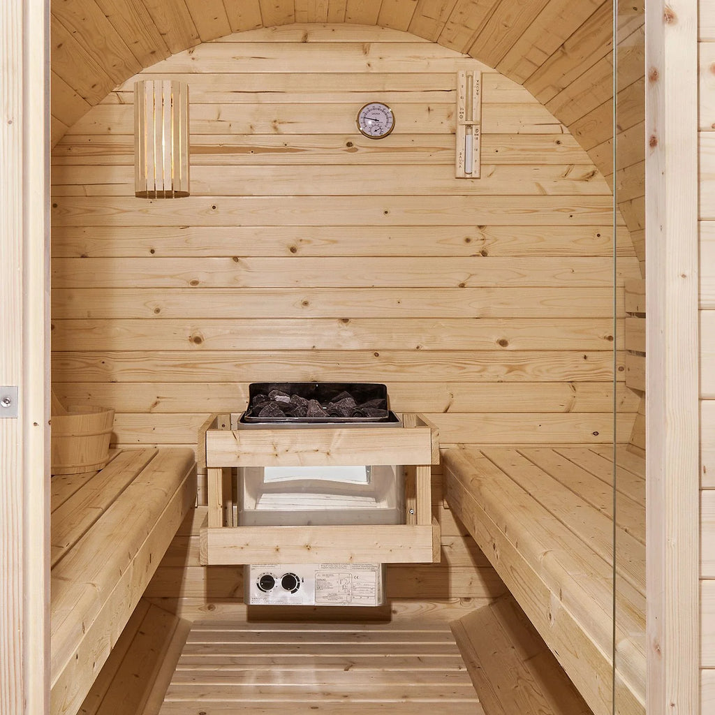 2025 Sauna barril Spitzbergen con estufa de sauna