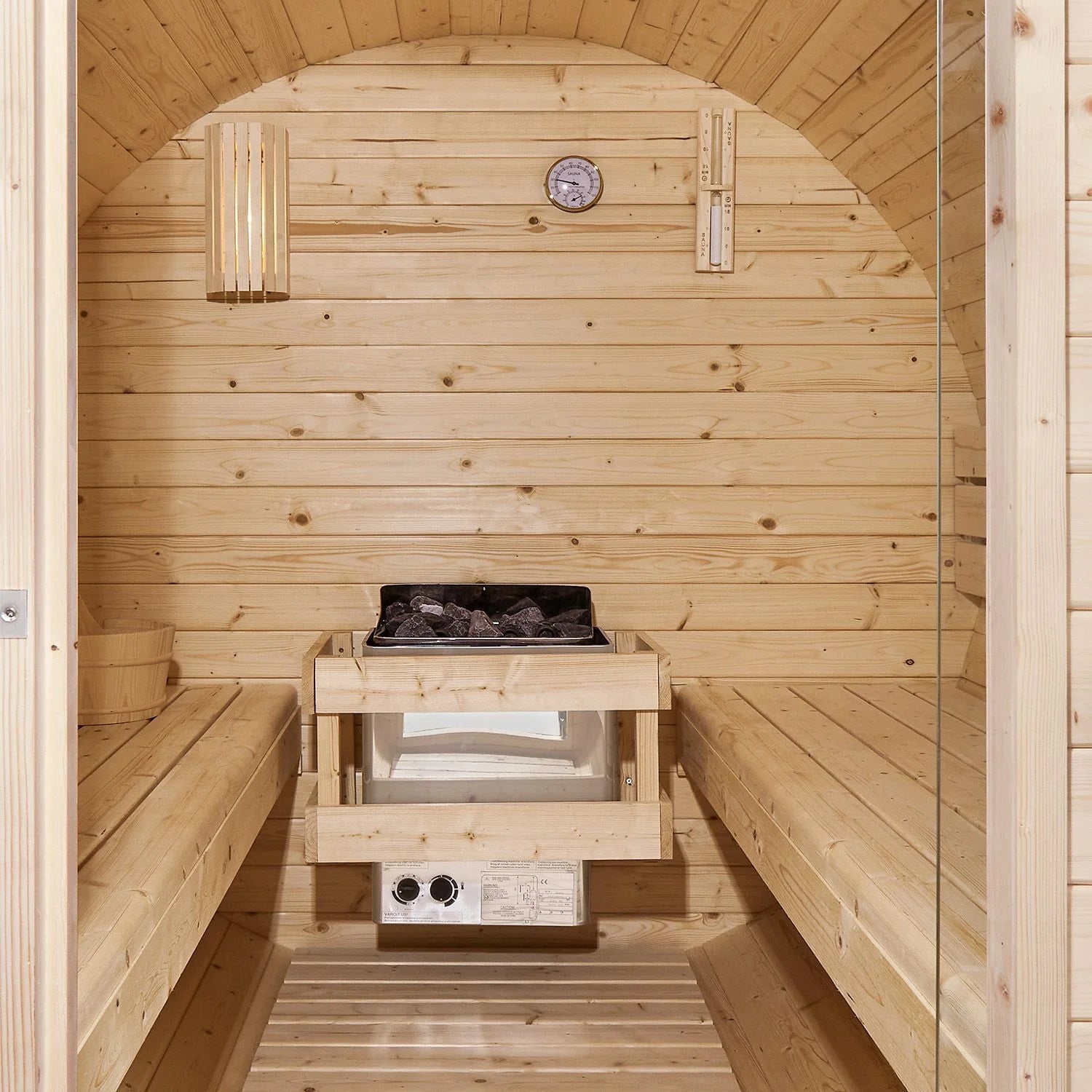2025 Sauna barril Spitzbergen con estufa de sauna