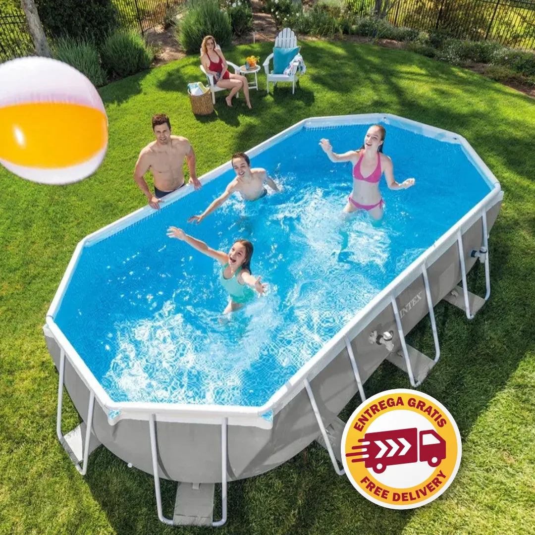 2025 Piscina Ovalada Intex Prism Frame 20 pies x 10 pies x 48 pulgadas