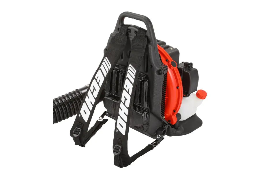 Soplador de mochila a gasolina 2 tiempos ECHO PB-755ST, 63,3 cm³, 233 MPH, 651 CFM con acelerador montado en el mango