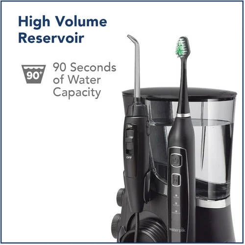 2025 Irrigador bucal Waterpik Complete Care 5.0 + cepillo de dientes sónico, negro
