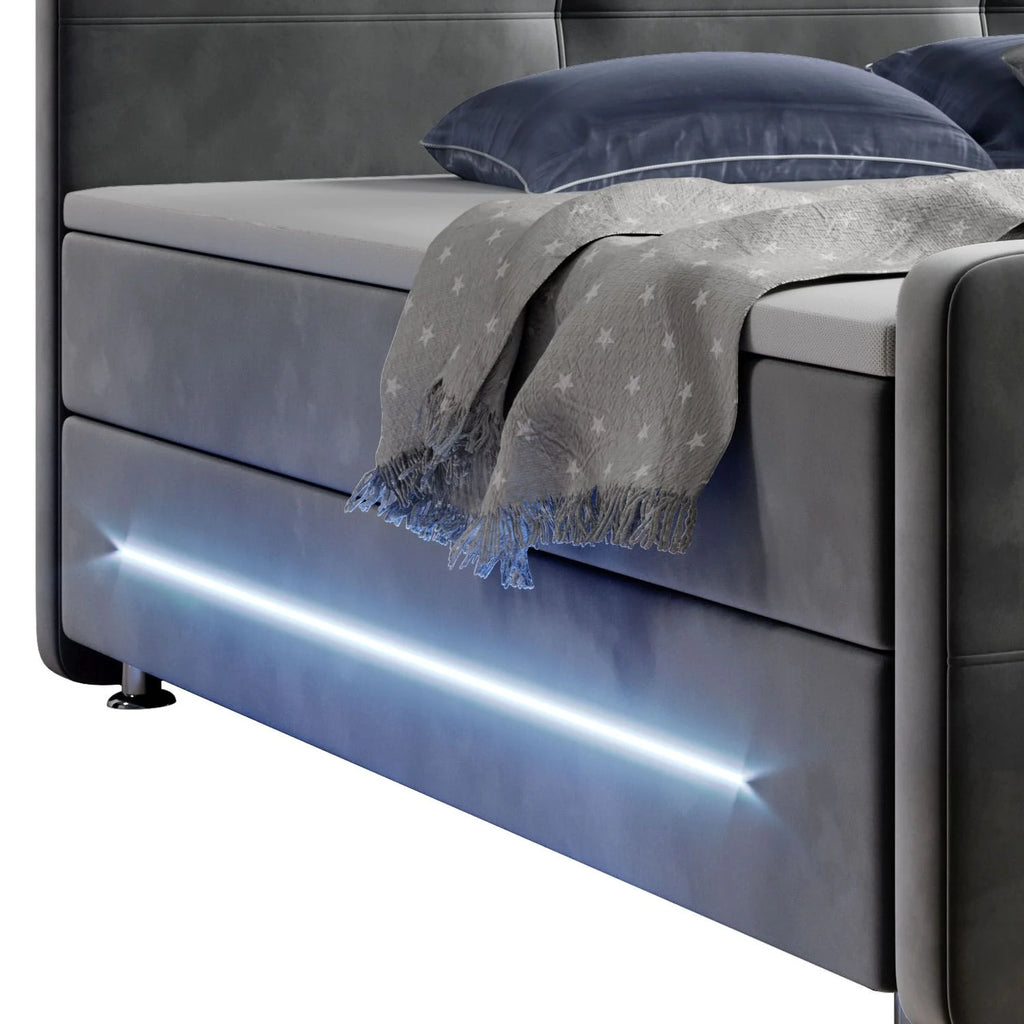 2025 Cama de muelles Houston – Tela