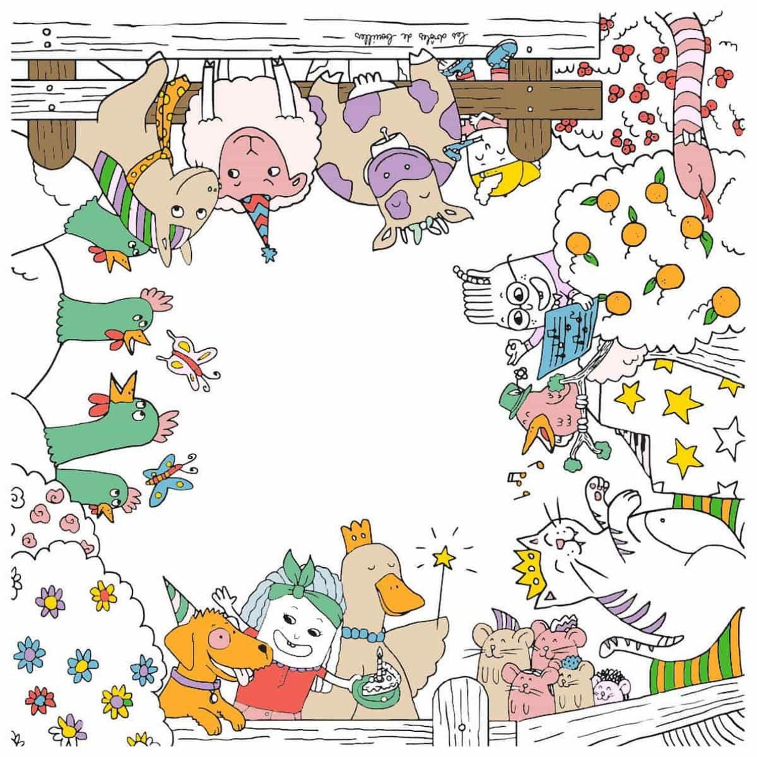 Mesa Infantil Para Colorear
