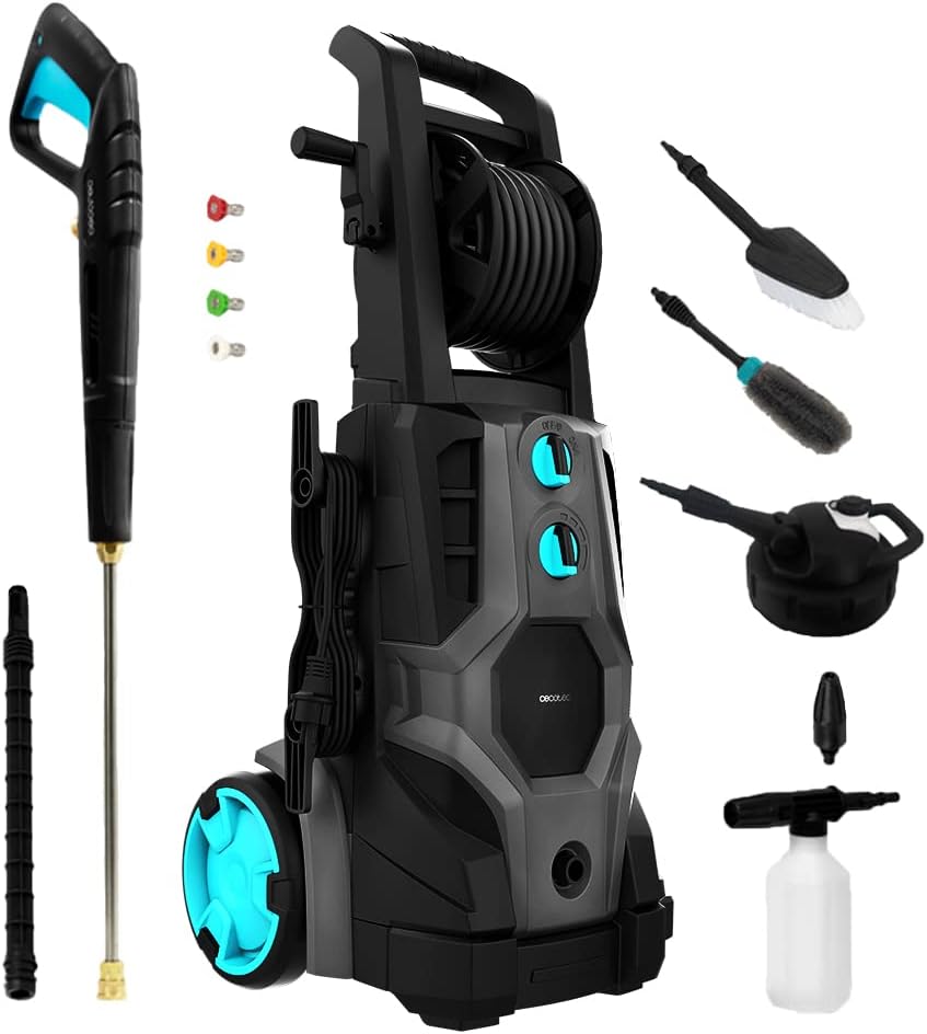 Cecotec HydroBoost 2400 AdvanceClean High Pressure Washer. 2400W, Home, Garden or Car, Flow Rate of 480l/h, 180 Pressure Bars, Aluminium Pump, Action Radius 14 m