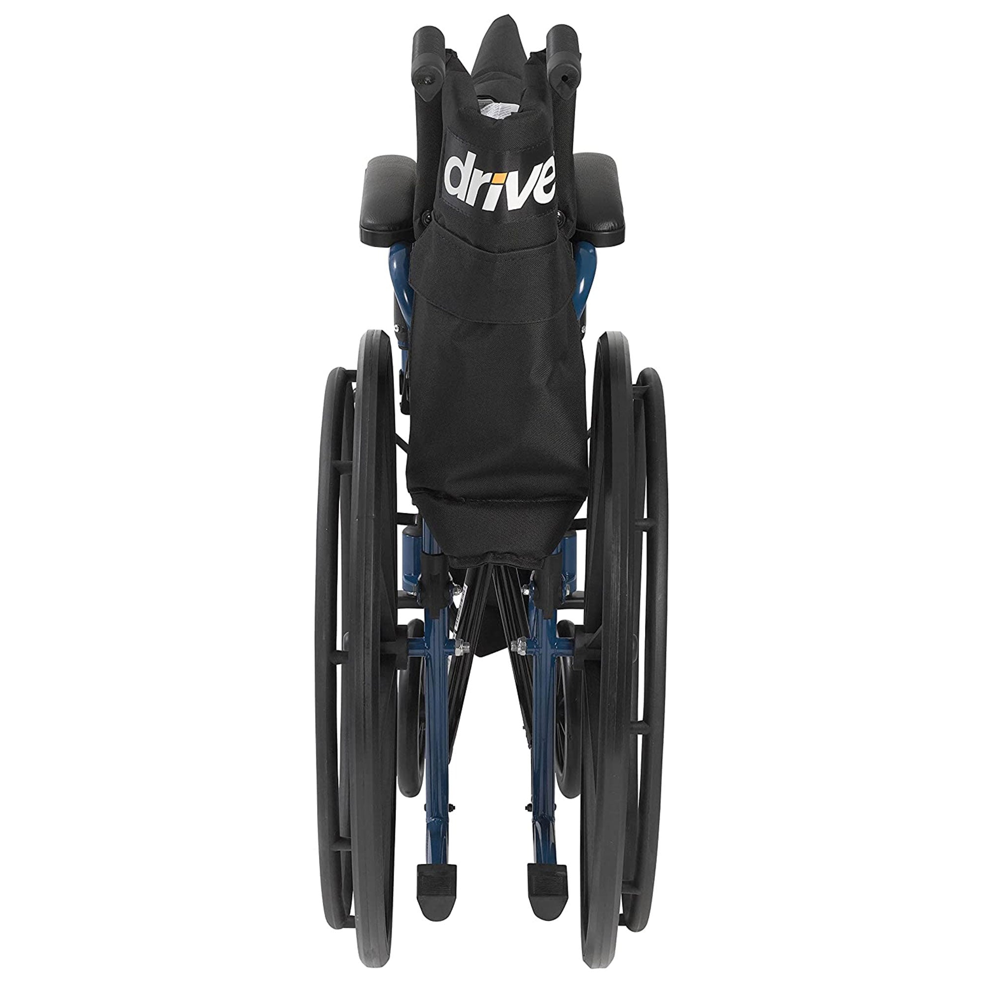 2025 Silla de ruedas plegable y liviana Drive Medical Blue Streak con asiento de 20 pulgadas de ancho