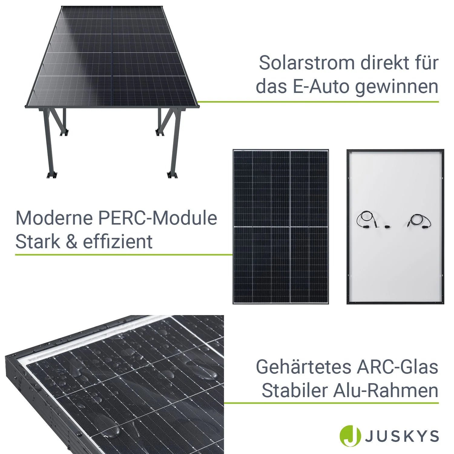 2025 Estructura para cochera solar SunLuxe - 4100 vatios