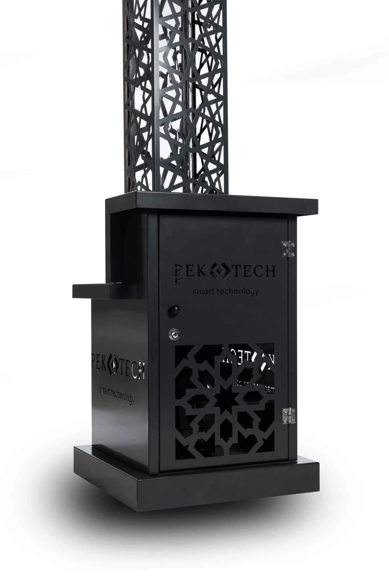 2025 Pektech Peluxe Antracita – Calefactor de pellets elegante para jardín, terraza y restauración