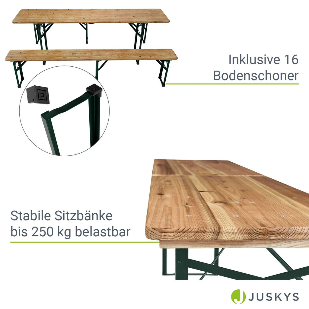 2025 Conjunto de mobiliario plegable para fiestas Amberg 180x74x74 cm