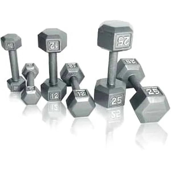 2025 CAP Barbell Mancuerna hexagonal de hierro fundido de 38,5 kg, unidad