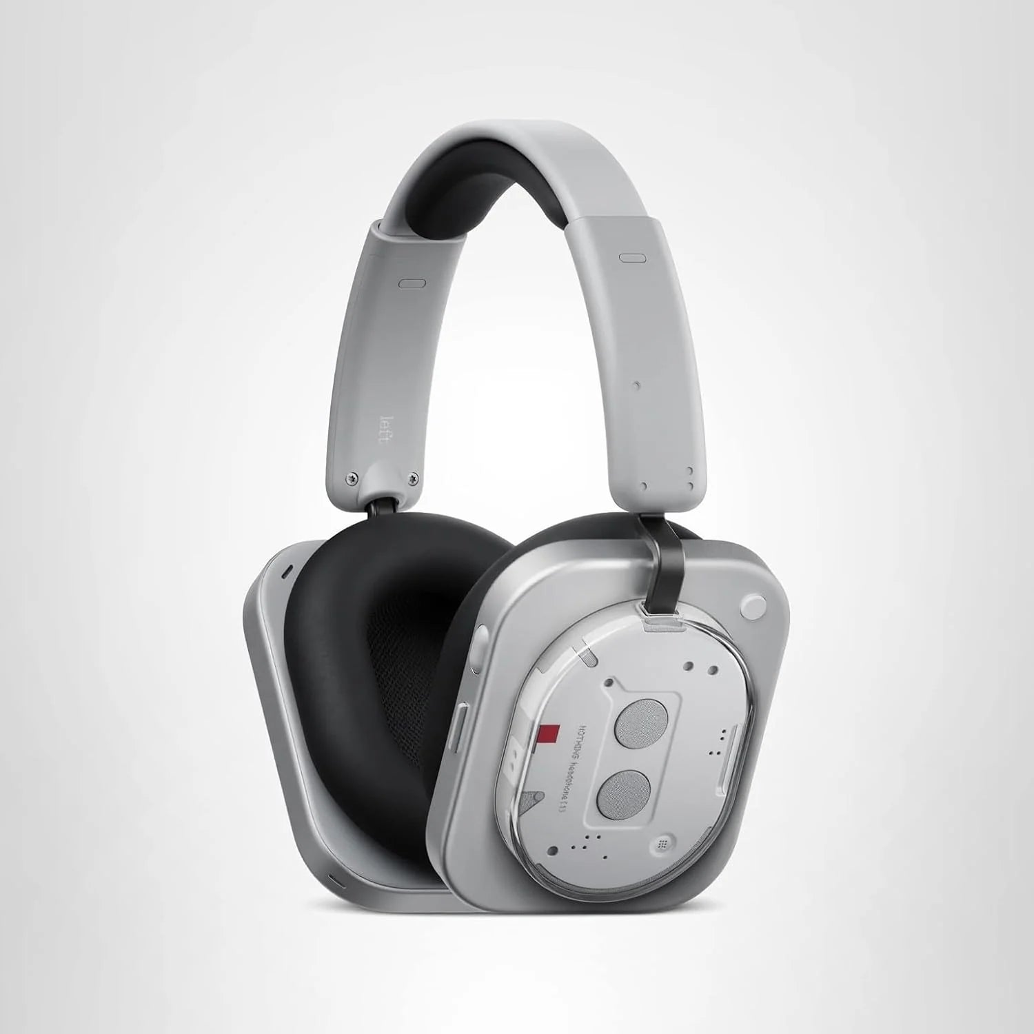 Nothing Headphone (1) Wireless On-Ear Headphones with Active Noise Cancellation, Up to 80h Battery, Hi-Res, Space Audio, Waterproof – White