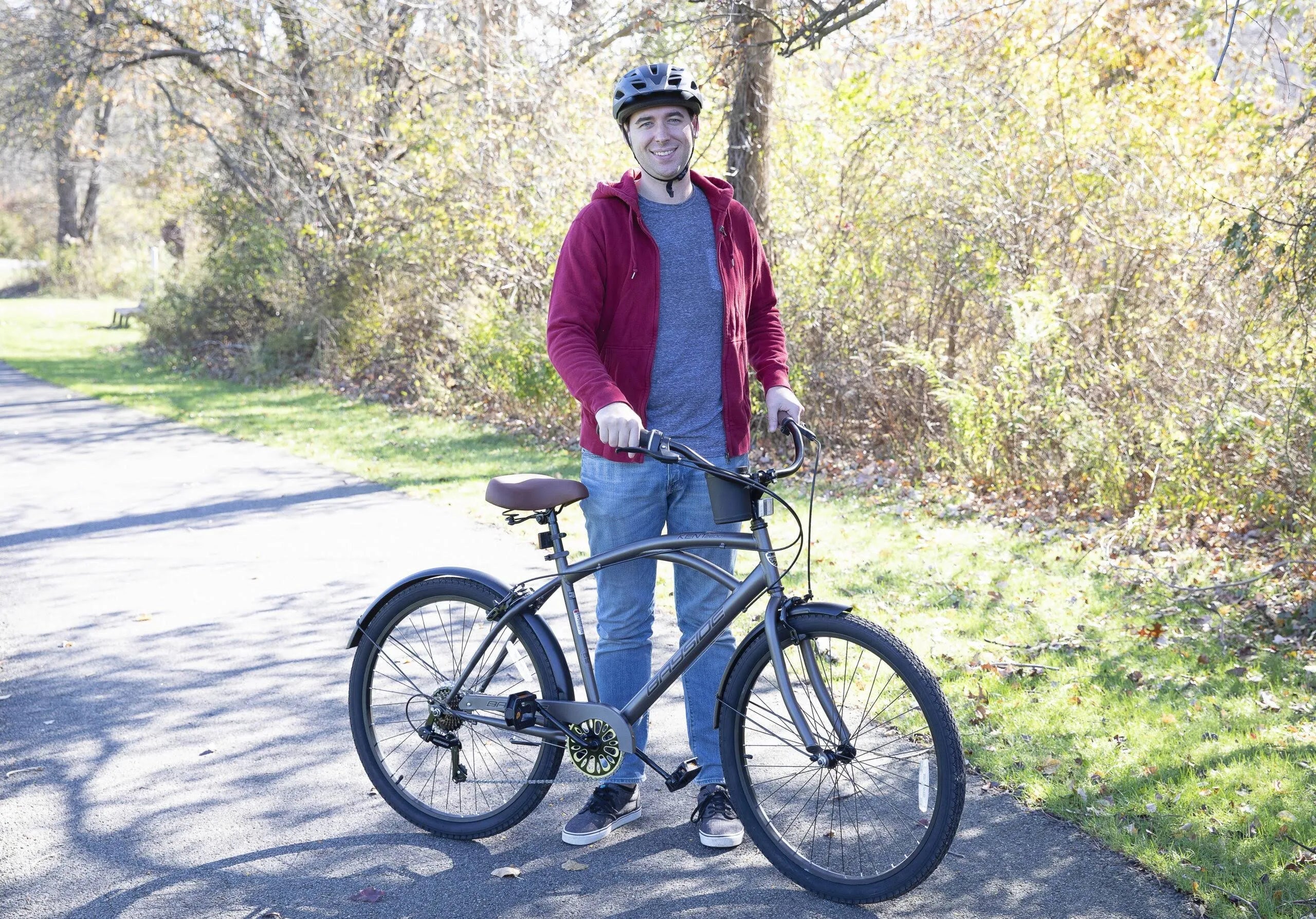 2025 Bicicleta Cruiser Kent Bayside 26" para hombre – Acabado satinado cacao
