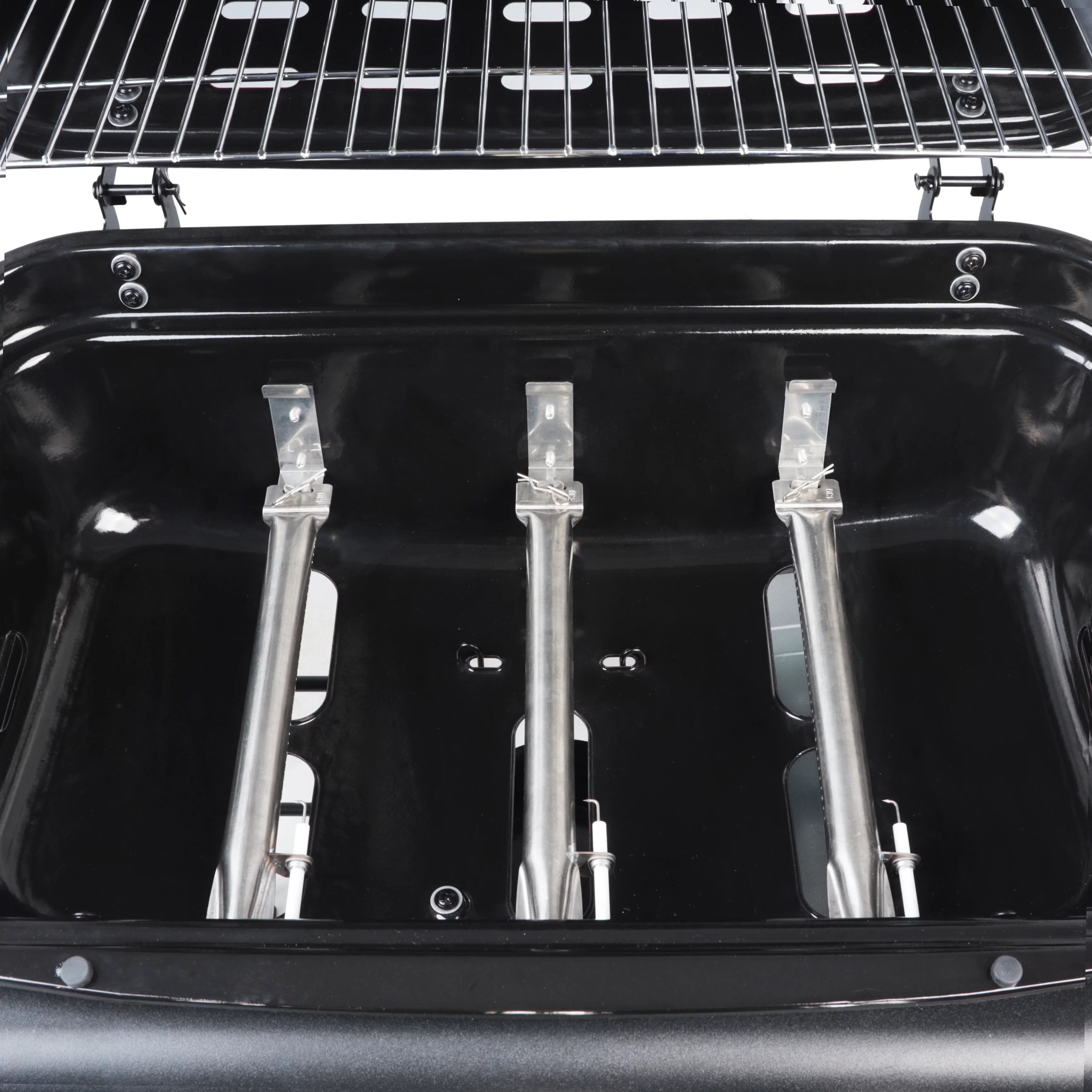 2025 Parrilla a gas RevoAce de 3 quemadores con quemador lateral, color azul zafiro, modelo GBC1729WBS, nueva