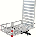 80779 Portaequipajes de aluminio para enganche de remolque con rampa de 119 cm, 1 pieza