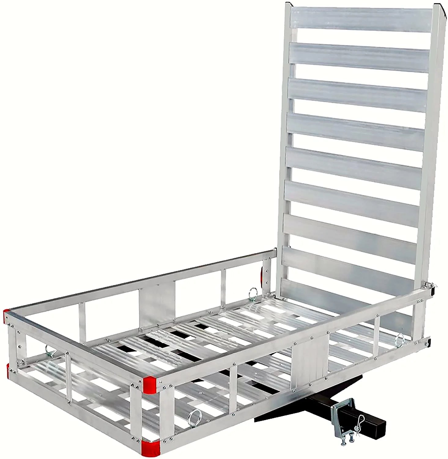 80779 Portaequipajes de aluminio para enganche de remolque con rampa de 119 cm, 1 pieza