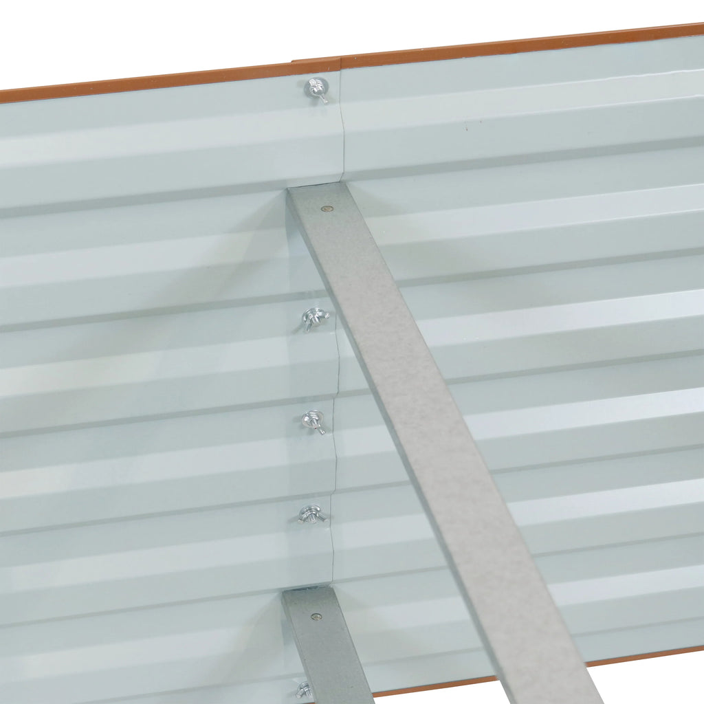 2025 Cama Elevada Rectangular para Jardín Sunnydaze de Acero Galvalume - 180 cm