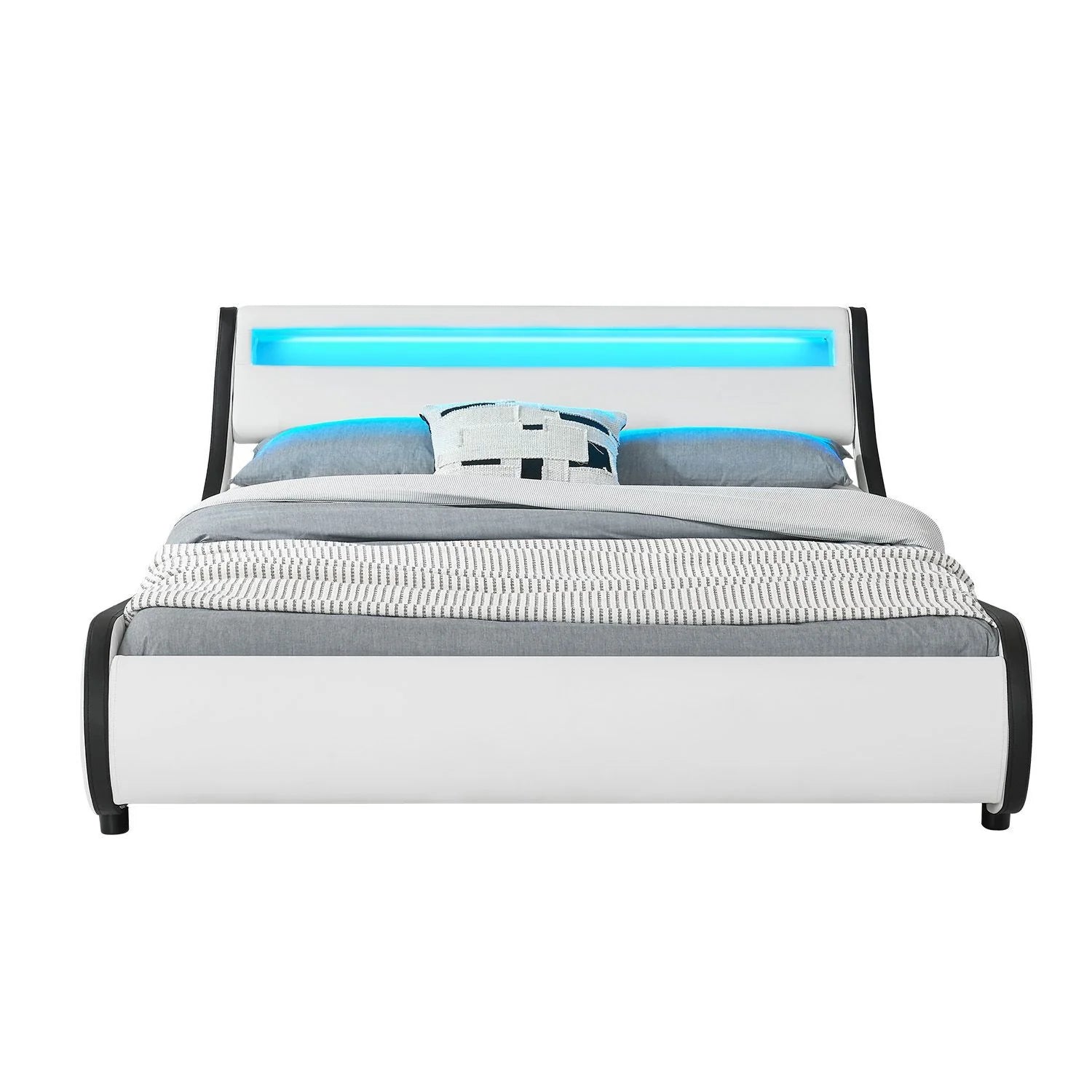 2025 Cama tapizada Valencia 140x200 cm en blanco
