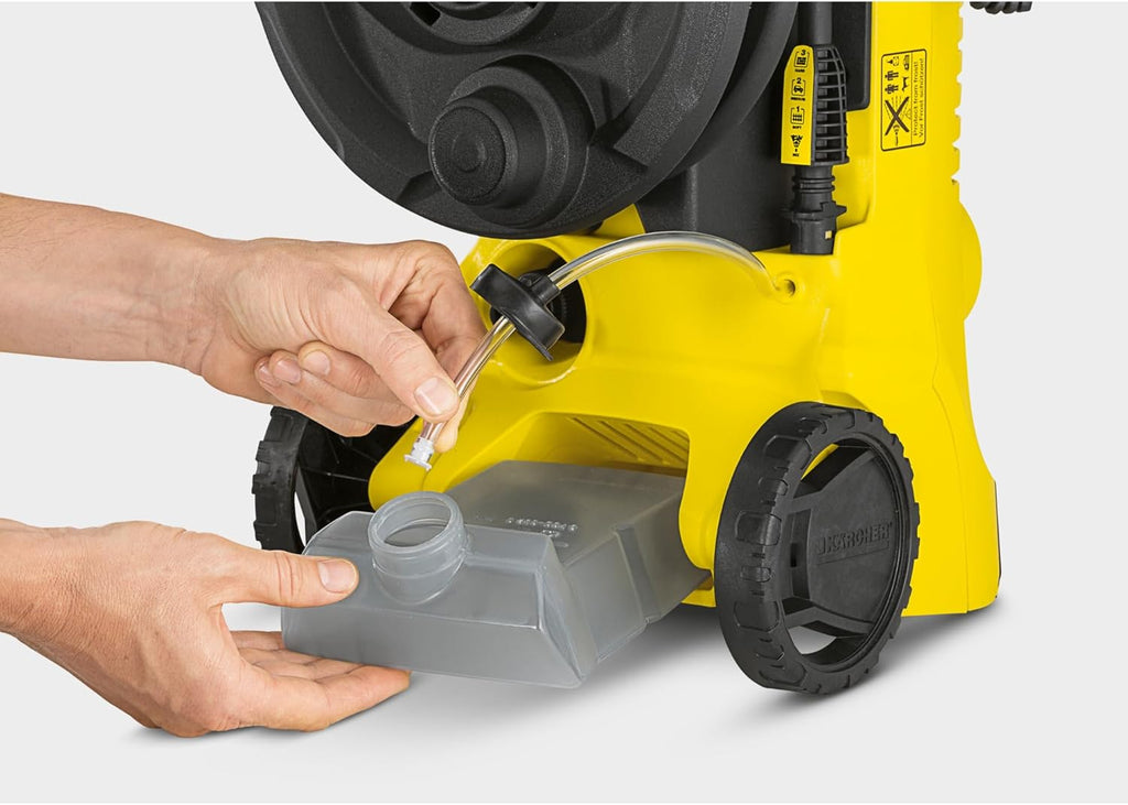 Kärcher K 3 Power Control pressure washer, pressure: 120 bar, flow rate: 380 l/h, yield: 25 m²/h, water filter, weight: 4.4 kg, high-pressure gun and hose, lance, turbo nozzle