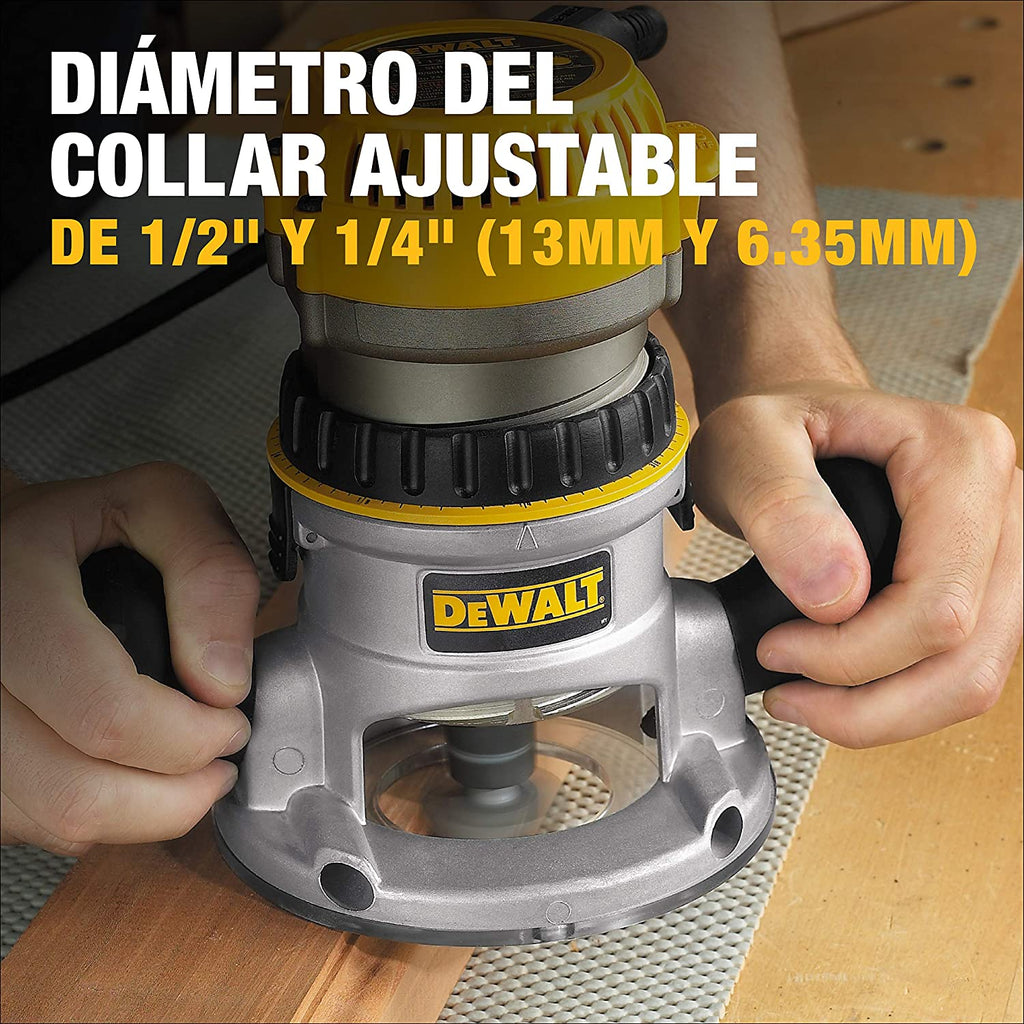 2025 Router con Base Fija Dewalt DW616, 1-3/4 HP