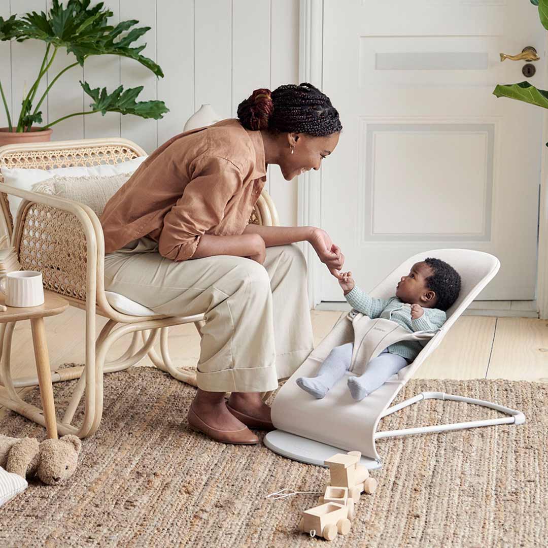 Hamaca BabyBjorn Bliss - Jersey 3D - Beige claro