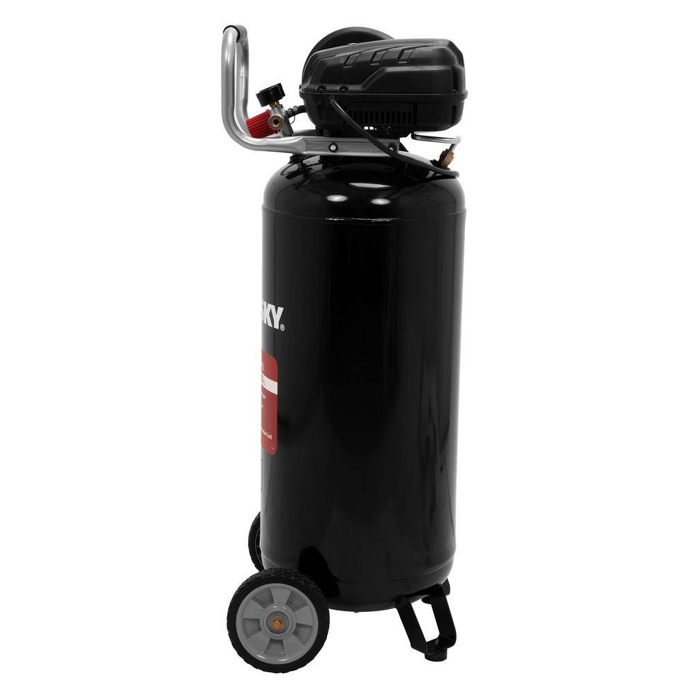 2025 Compresor de aire eléctrico portátil vertical Husky 20 galones, 200 PSI, sin aceite – Modelo C202H