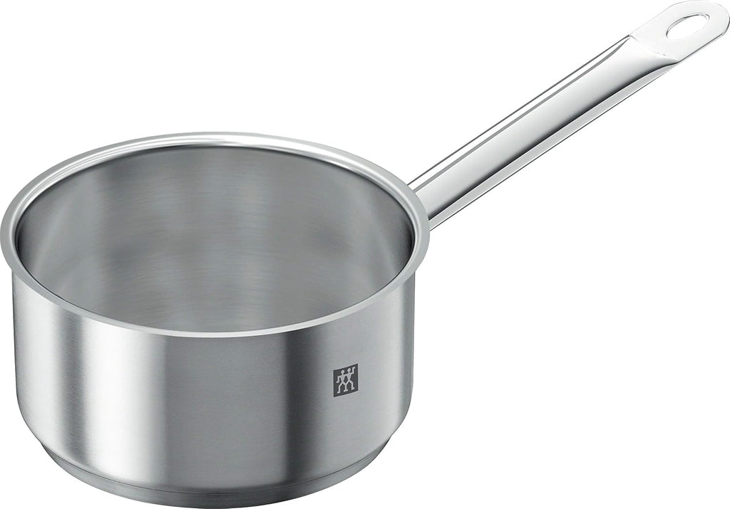 ZWILLING 5-Piece Cookware Set, 4 Lids, Suitable for Induction, Stainless Steel, Passion, Bright Grey, Diameter 16 cm, Diameter 20 cm, Diameter 24 cm, Diameter 28 cm