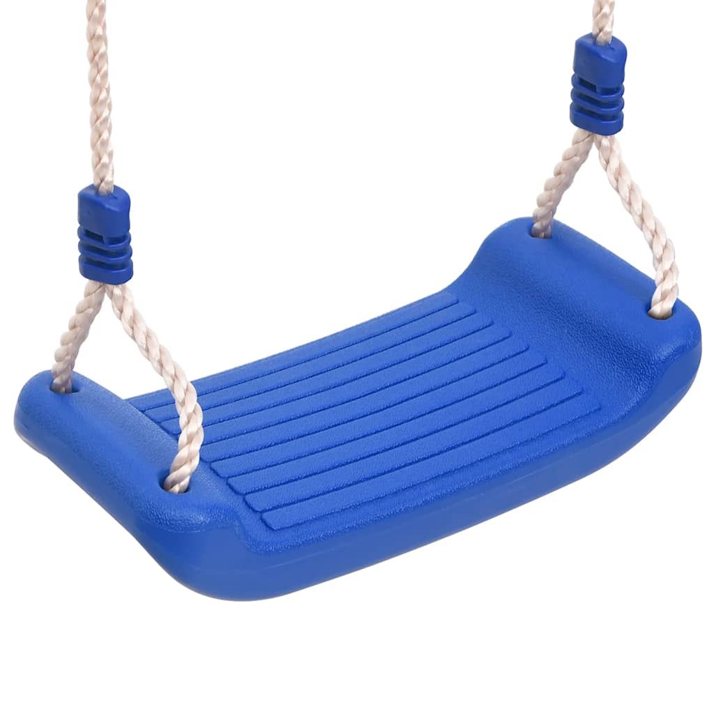 Columpios Con Cuerdas 2 Unidades Polietileno Azul 37x15 Cm Vidaxl