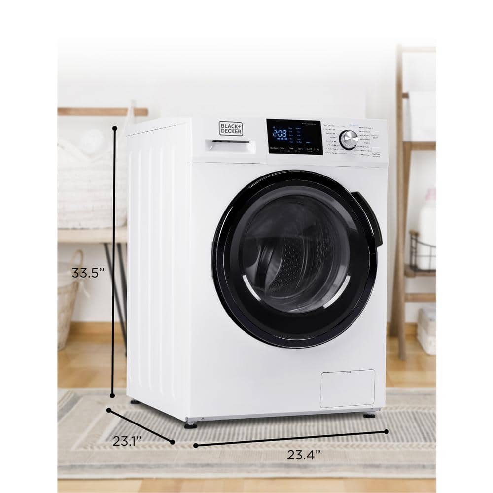 2025 BLACK+DECKER Combo Lavadora y Secadora Todo en Uno de 2.7 cu. ft. en Blanco BCW27MW