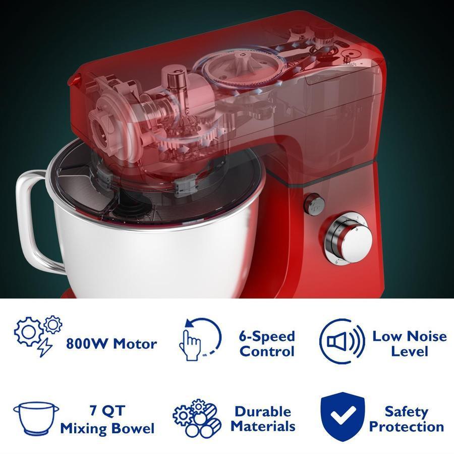 2025 Robot de Cocina Multifuncional 3 en 1 800W con Picadora de Carne, Licuadora y Embutidora