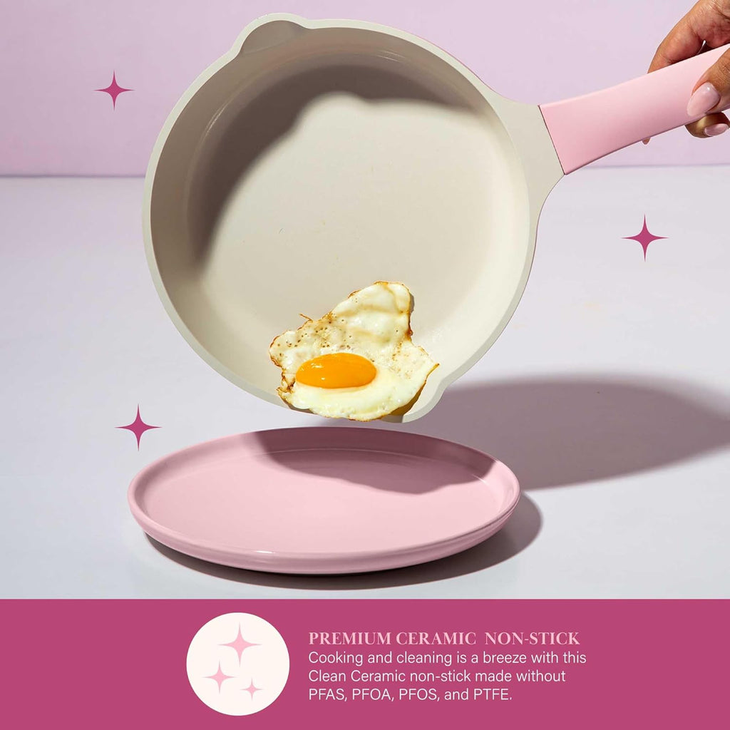 Paris Hilton Cast Aluminum Cookware Set, Pink