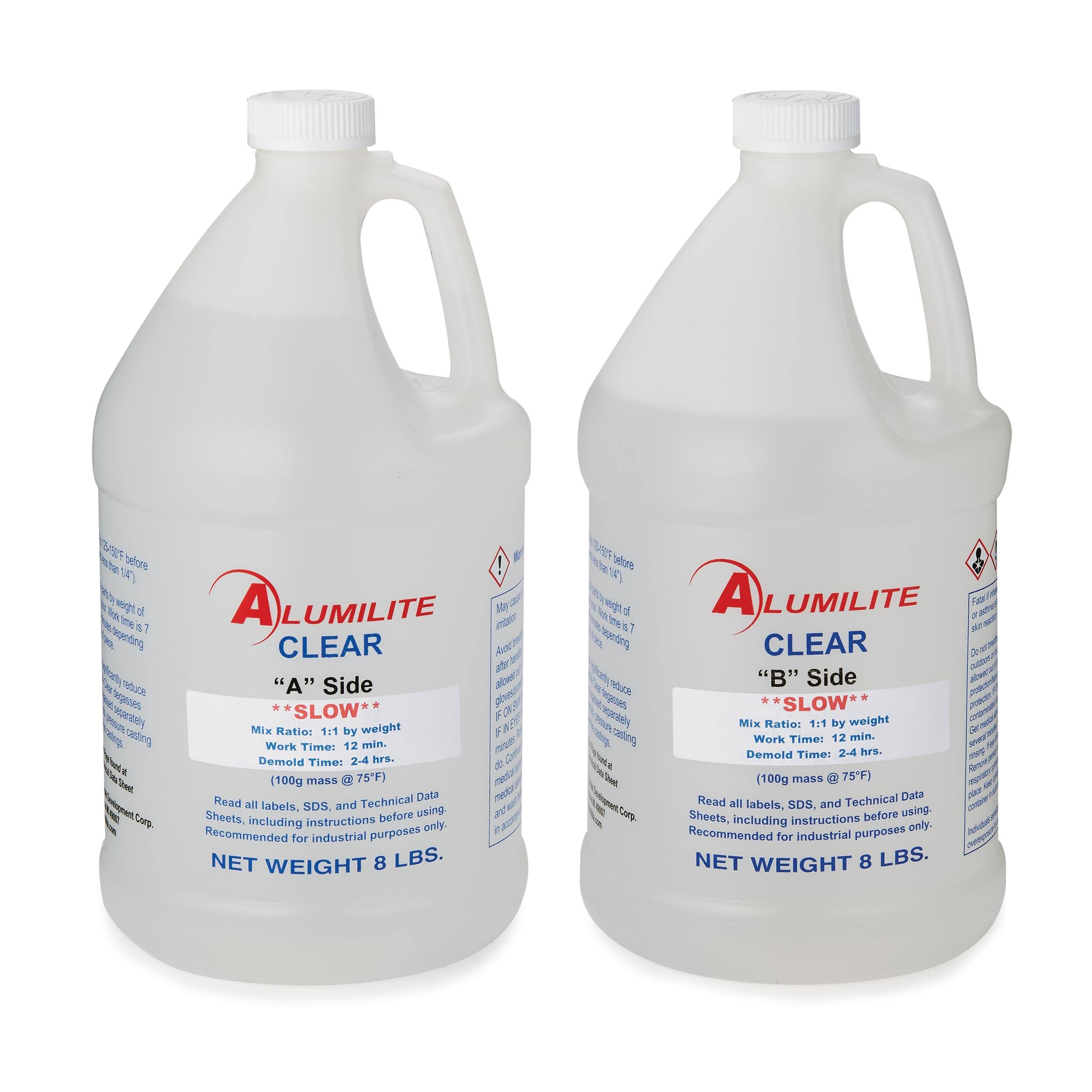 2025 Alumilite Clear (lento) – Resina de colada de uretano de 12 minutos, 16 libras – Woodcraft 10141